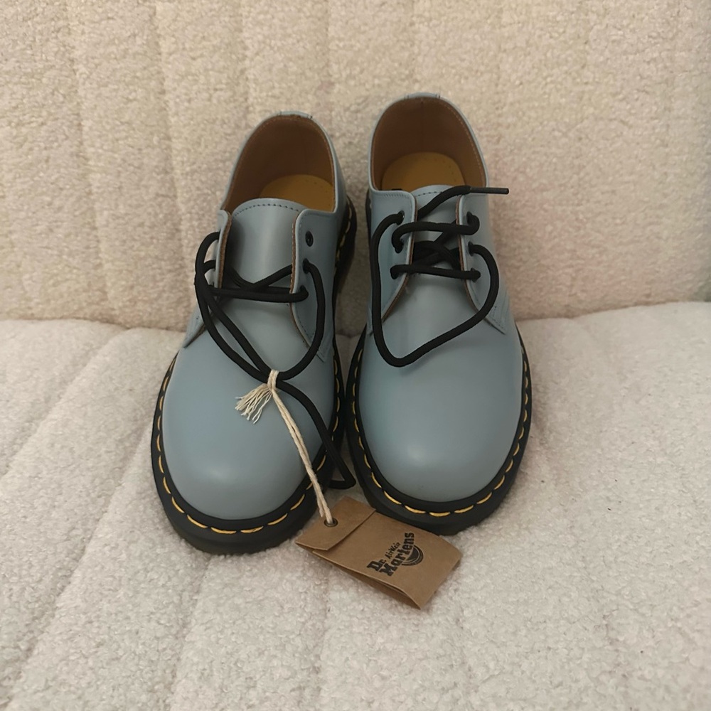 Dr. Martens 1461 Oxford Light Blue Leather Shoes